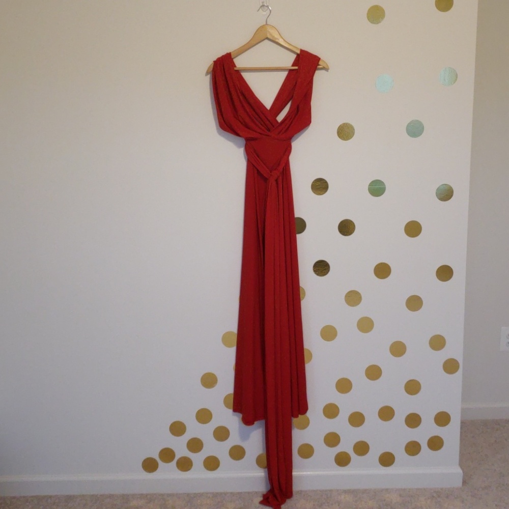 Stunning multi-way red dress, never worn!
